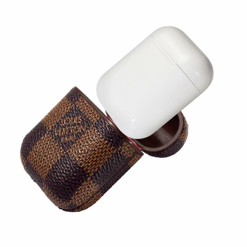 Brown Checkered Designer AirPods Case