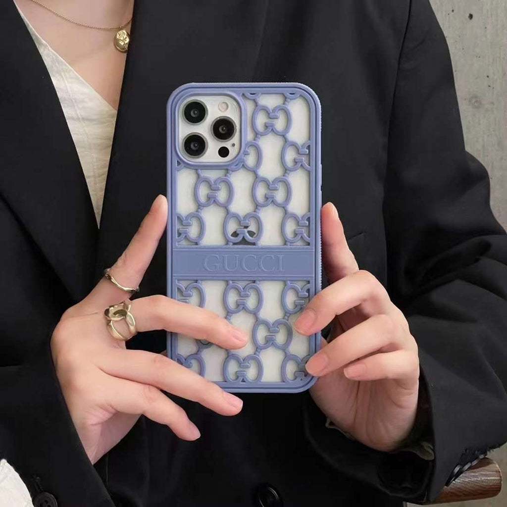Hollow GG Case iPhone 14 13 12 11 Pro Max Case