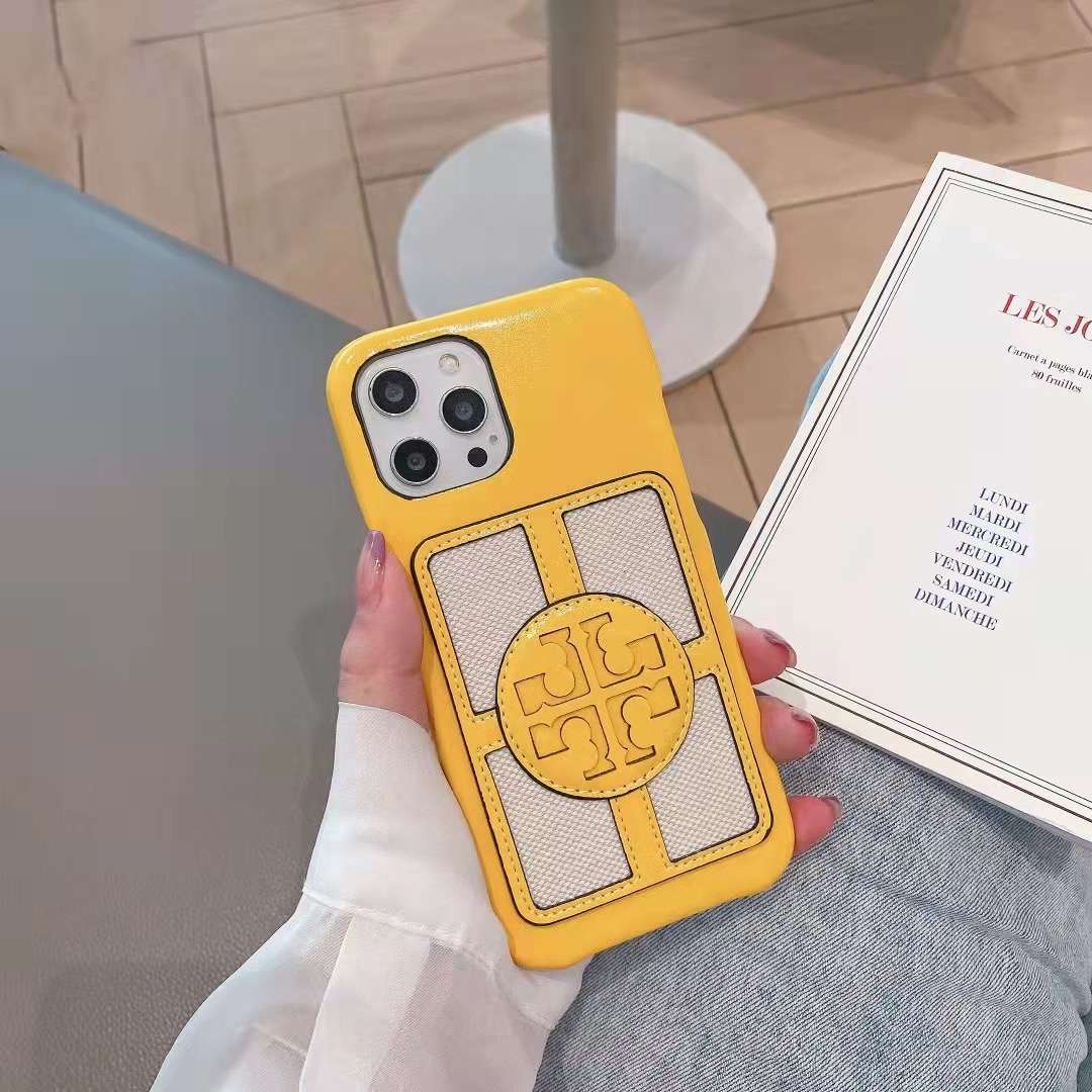 Stamped Leather TB iPhone Case