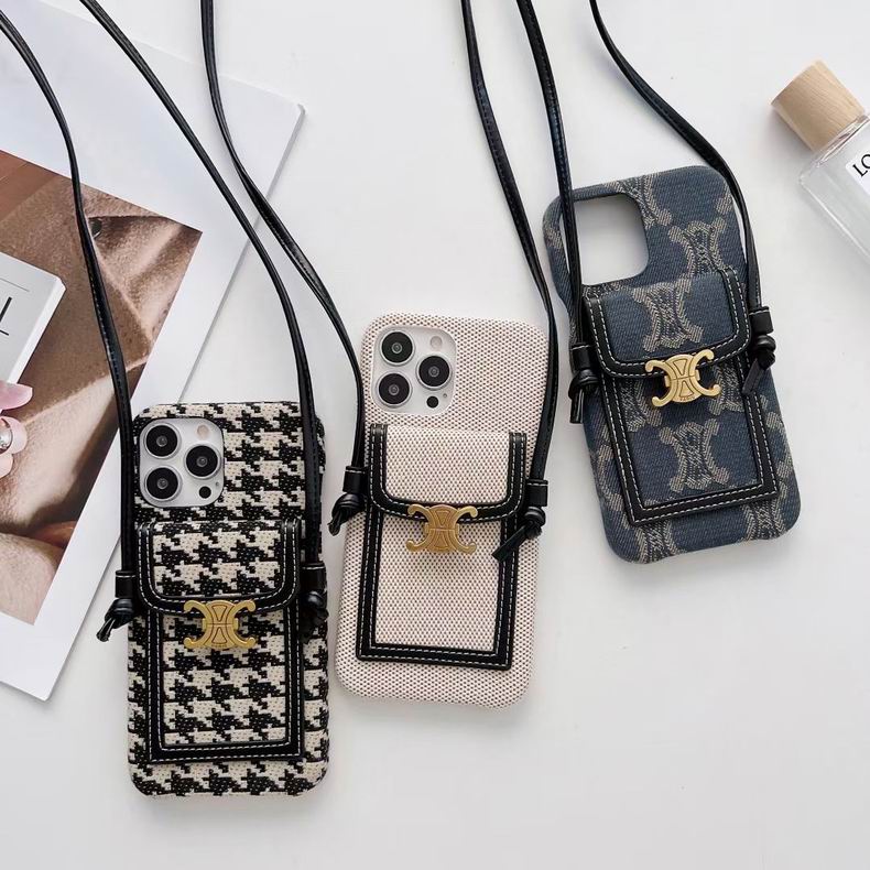 Celine iPhone Case Crossbody Cover for iPhone 11 12 13 Pro Max