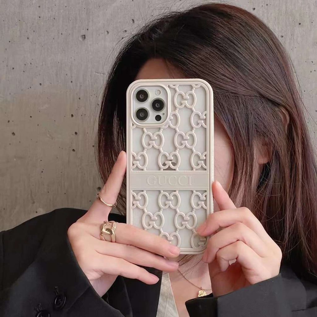 Hollow GG Case iPhone 14 13 12 11 Pro Max Case