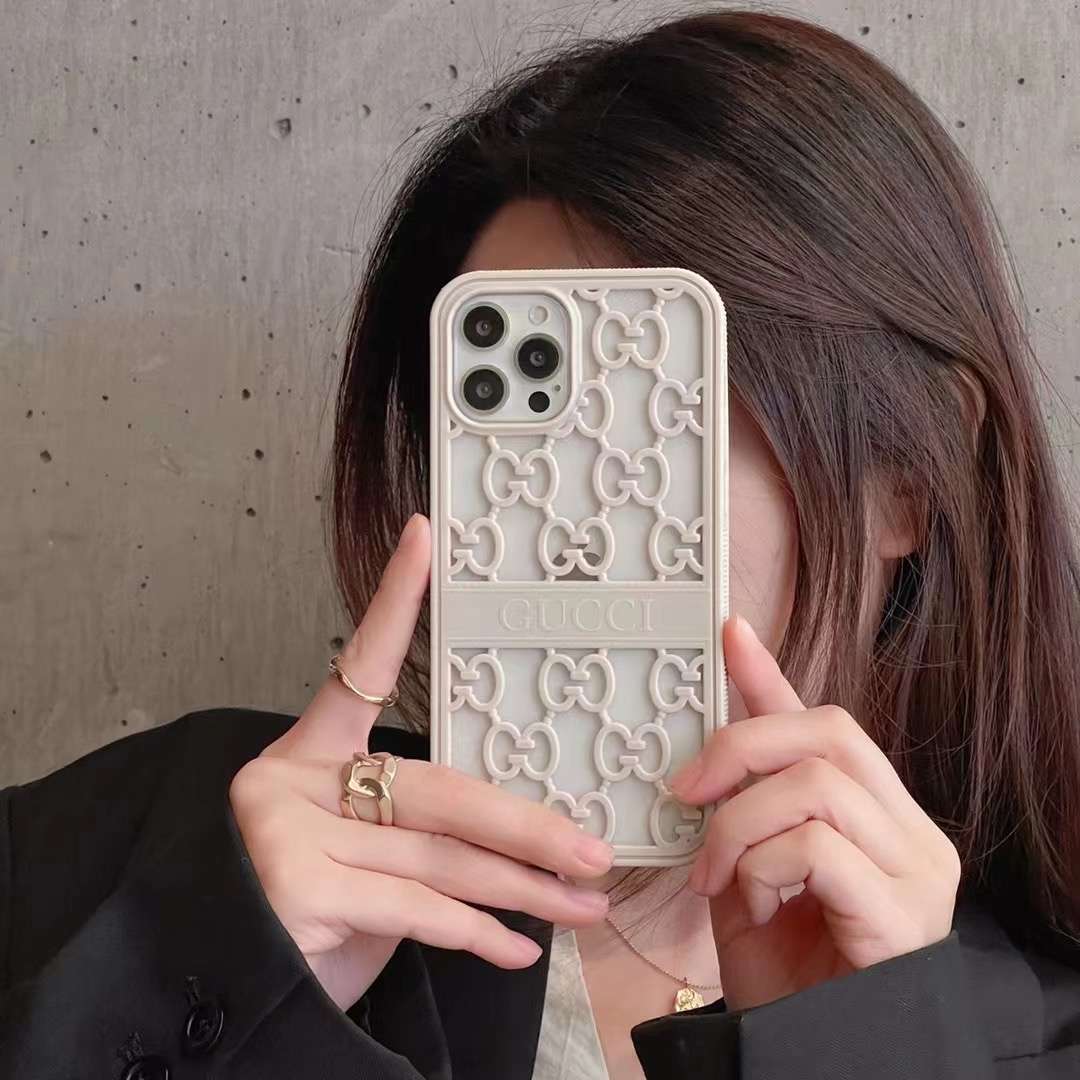 Hollow GG Case iPhone 14 13 12 11 Pro Max Case