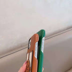 Stamped Leather TB iPhone Case for iPhone 11 12 13 14 Pro Max