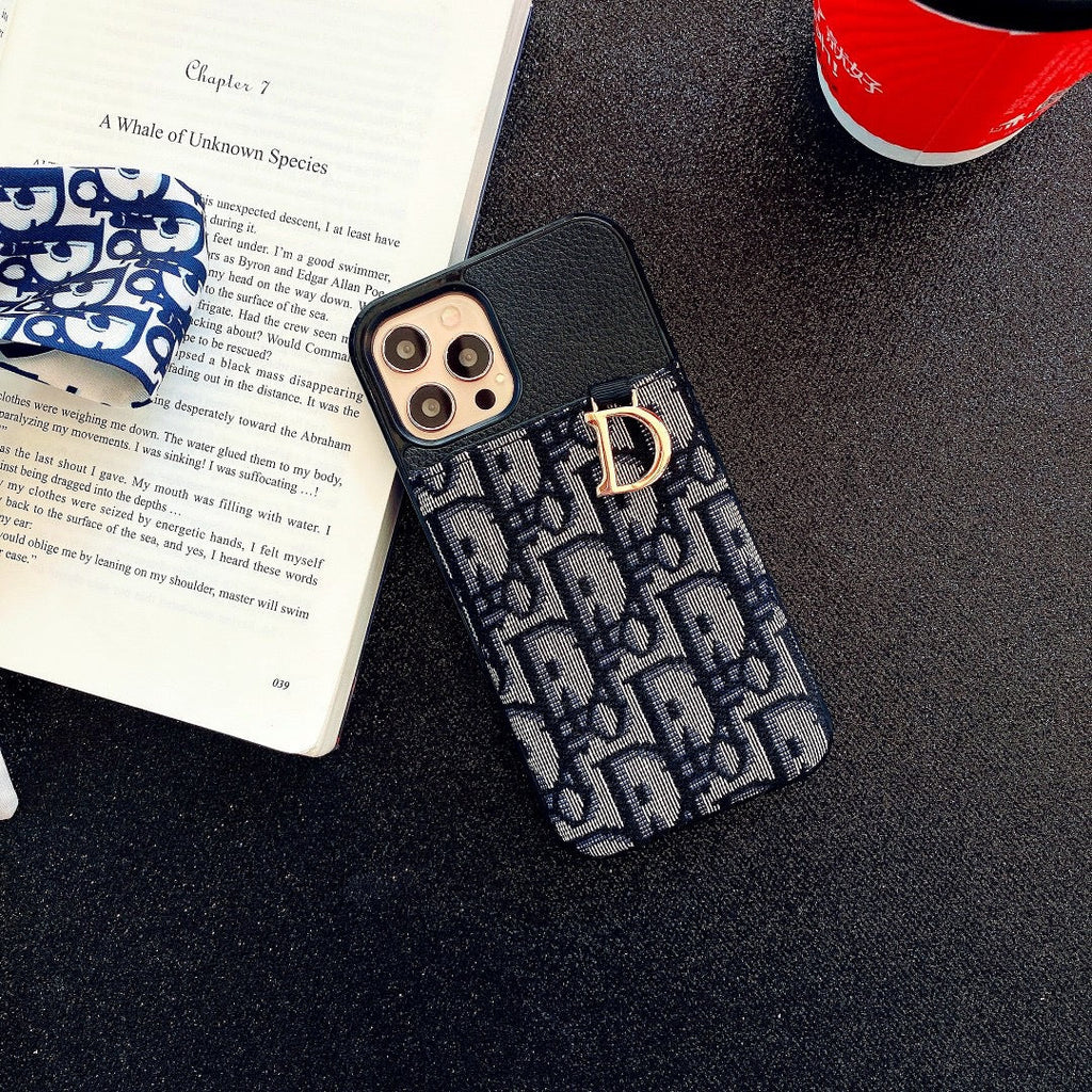 DR Phone Case Sliding Card Holder for iPhone 11 12 13 14 Pro Max