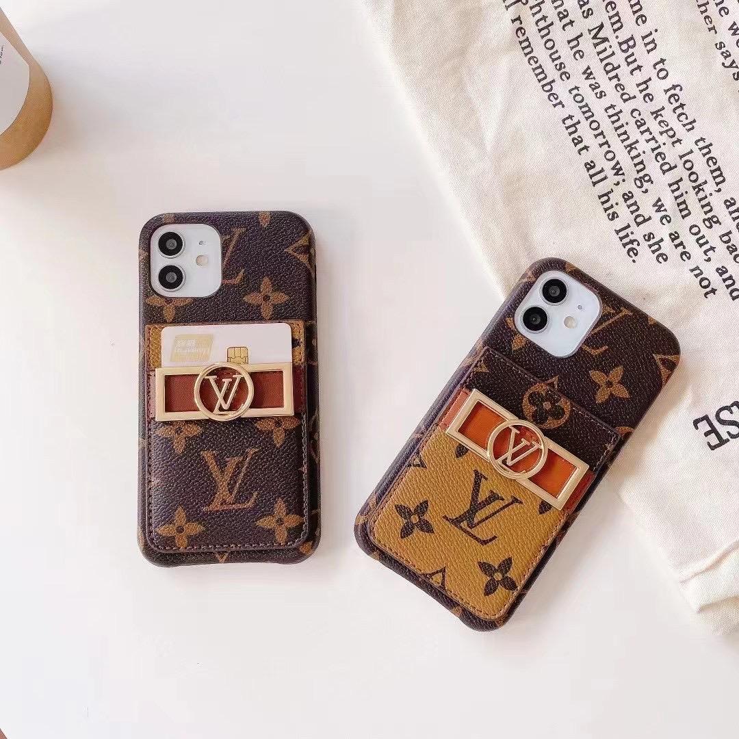 Monogram iPhone case showing the fitted back cover, camera opening and protective edges