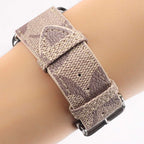 Coach Apple Watch Band Beige Leather