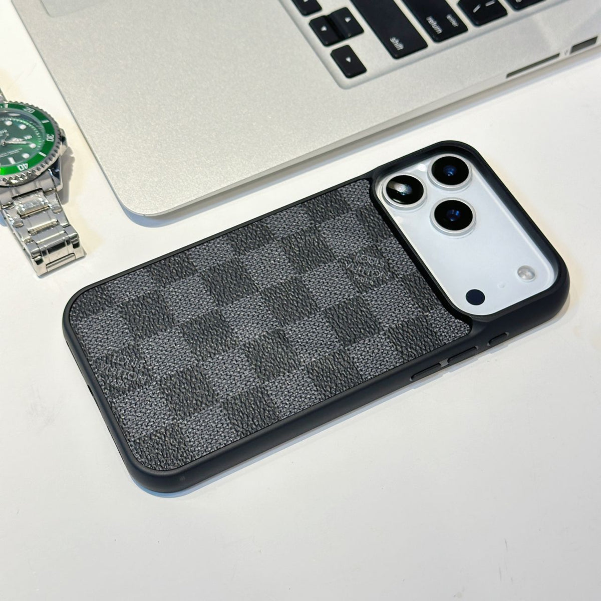iPhone 17 Series MagSafe Phone Case LV Style