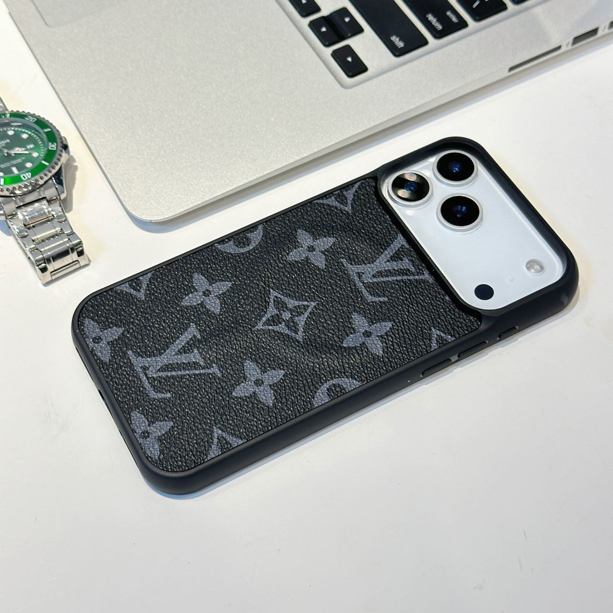 iPhone 17 Series MagSafe Phone Case LV Style