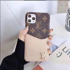 Luxury LV Phone Case Colored Card Holder Patch iPhone 16 Pro Max Plus Series