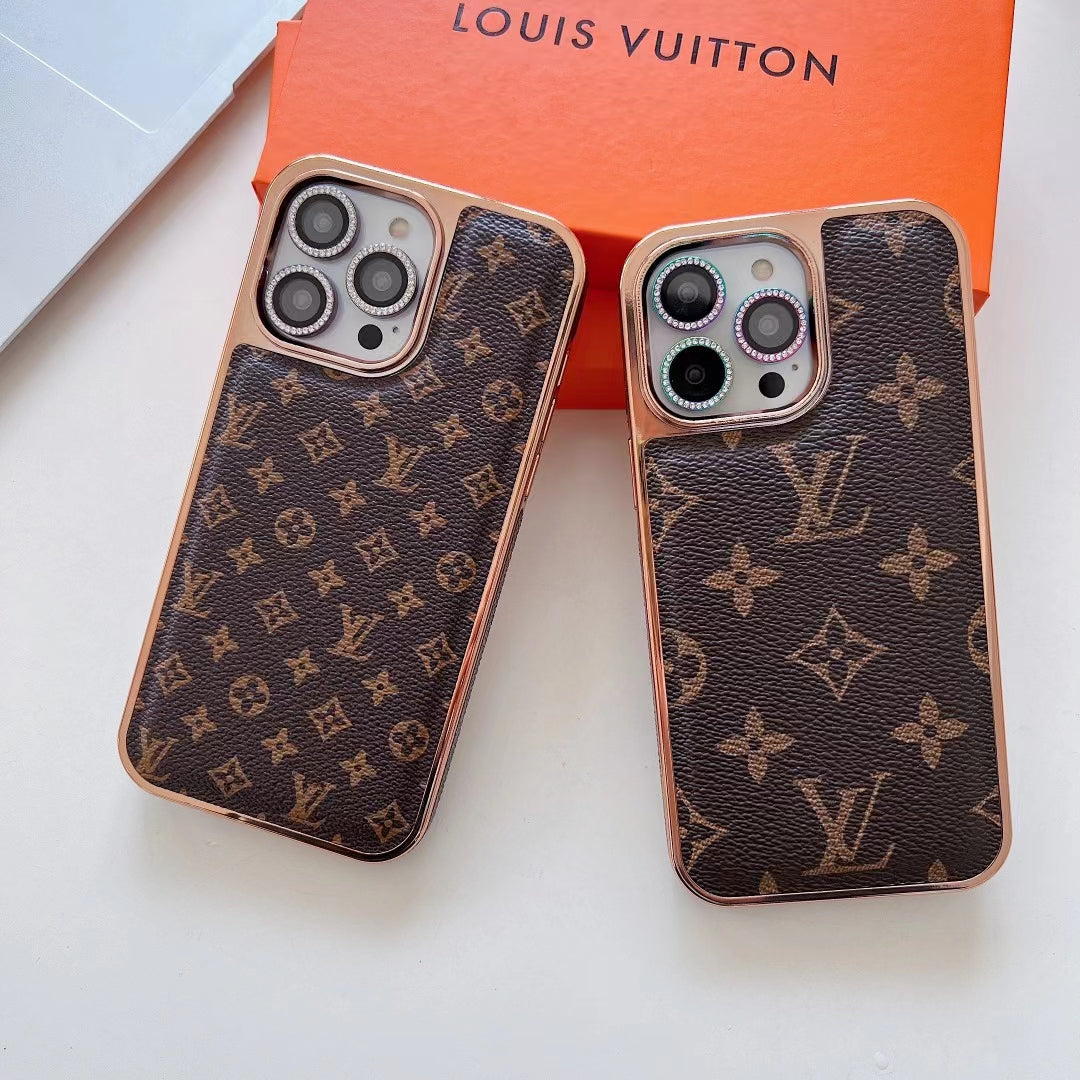 LV Monogram Phone Case for iPhone 16 Pro Max Plus Series