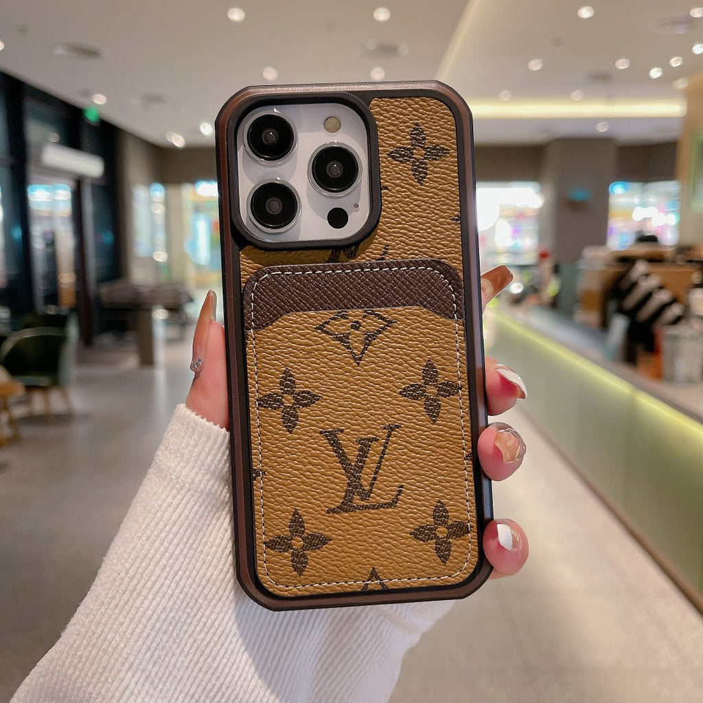 Luxury Phone Case Card Holder iPhone 16 Pro Max Series