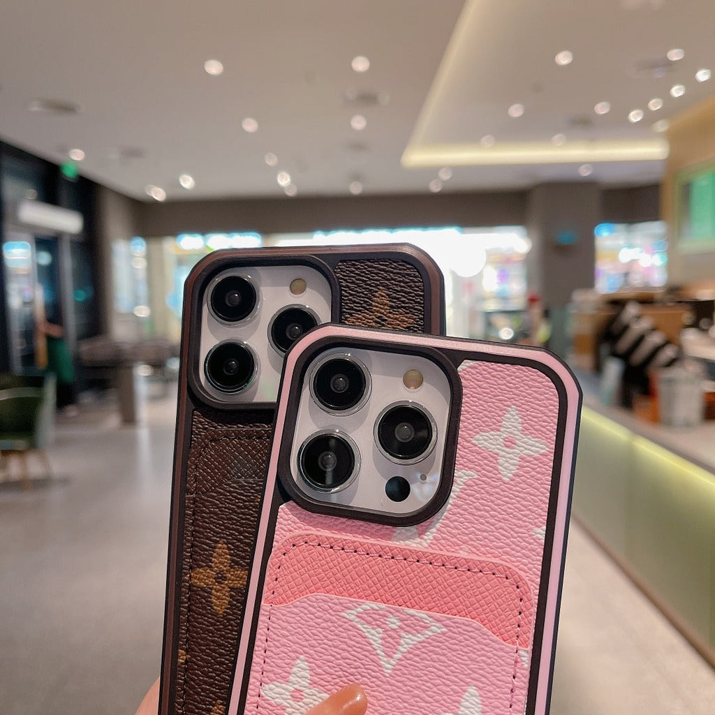 Luxury Phone Case Card Holder iPhone 16 Pro Max Series