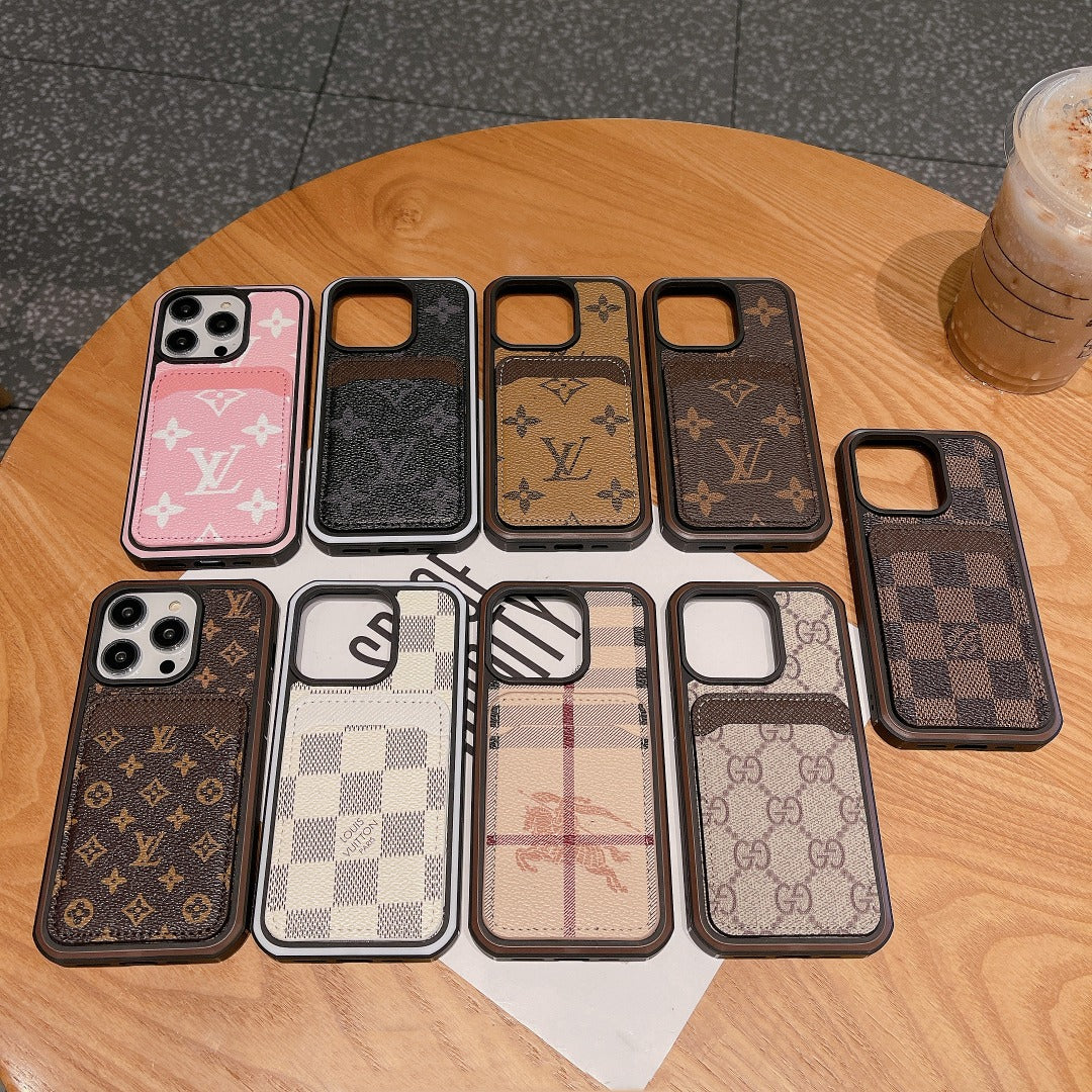 Luxury Phone Case Card Holder iPhone 16 Pro Max Series