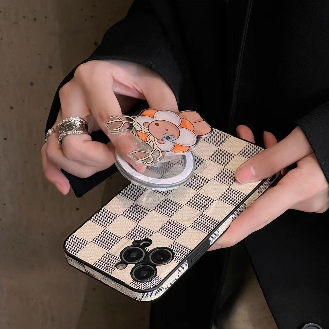 Luxury MagSafe iPhone case close-up showing the magnetic back and fitted protective edges