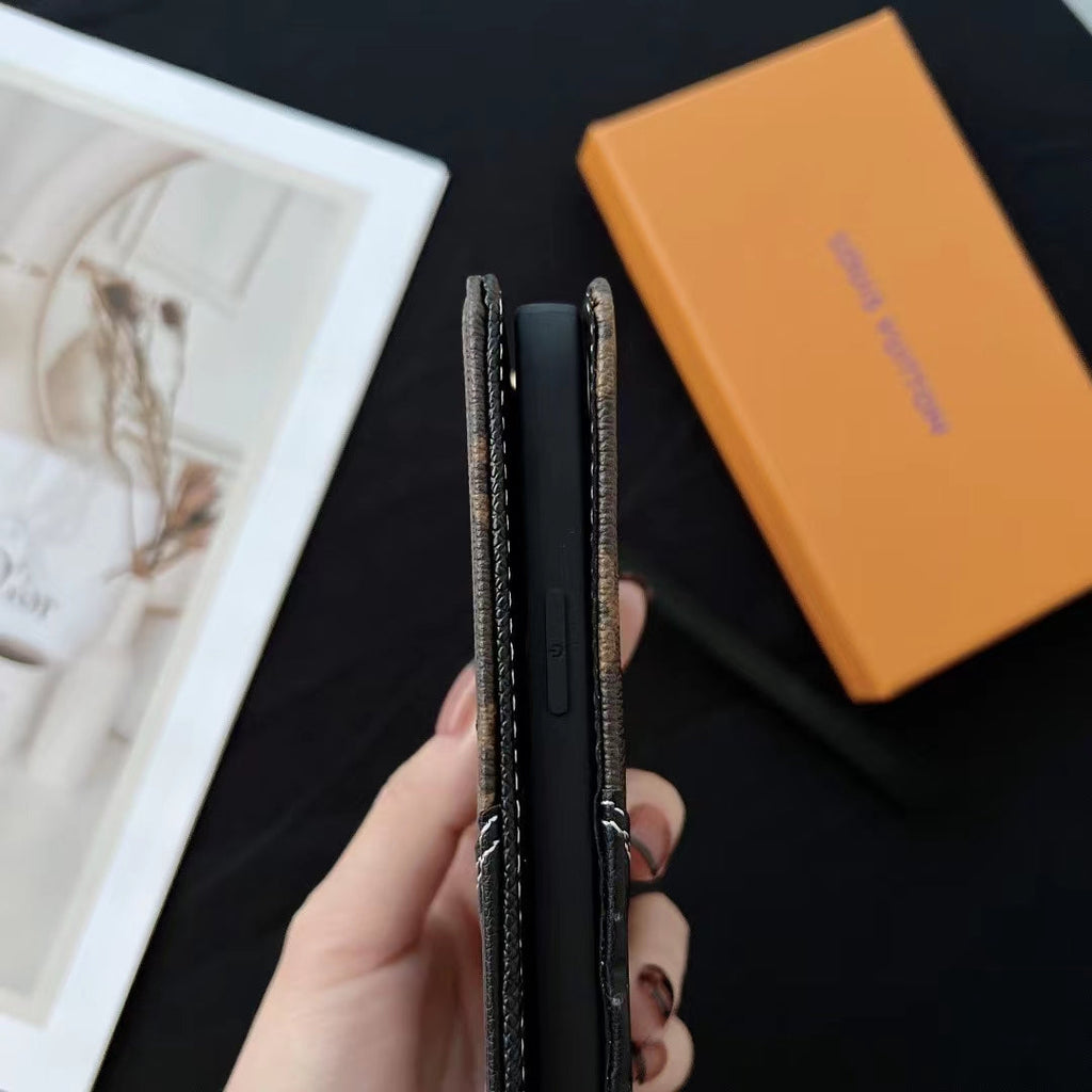 LV Wallet Case iPhone 16 Pro Max Plus 11 12 13 14 15 Series