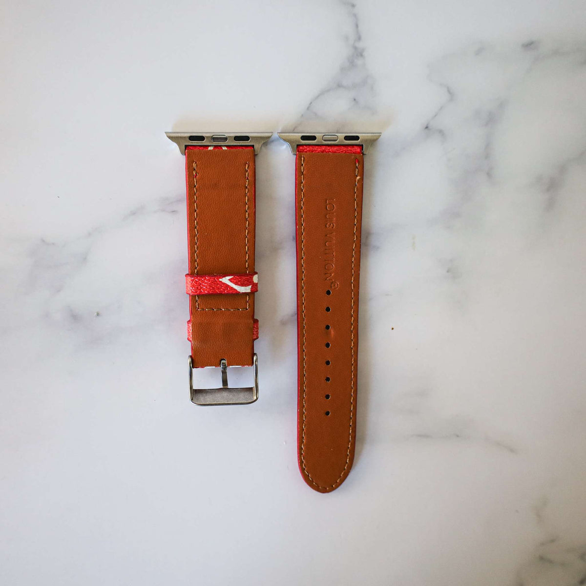Red Leather Watch Bands